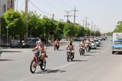 رژه خودوریی در فراهان همزمان با سالروز آزادسازی خرمشهر