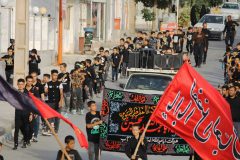 برپایی هیات های عزاداری در شهر تلخاب