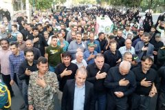 تشییع پیکر شهید مدافع امنیت در فراهان