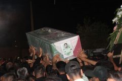 وداع با پیکر شهید امنیت« علی بیژنی زیبا» در شهر خنجین