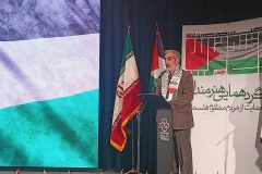 تجمع و اعتراض هنرمندان علیه جنایات رژیم صهیونیستی