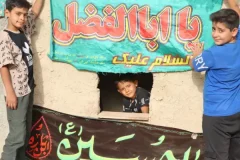 خیمه عاشقانه کودکان حسینی در شهر تلخاب