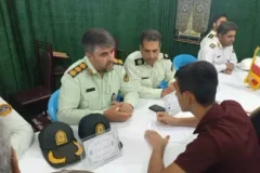 برگزاری میز خدمت نیروی انتظامی در فراهان