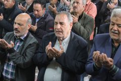 صفوف نماز بندگی در فراهان