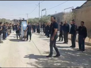 روستای تبرته فراهان در سوگ امام رضا(ع) غرق در عزا