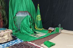 کوچه‌های مدینه در فراهان زنده شد؛ شب سوگ بانوی نور