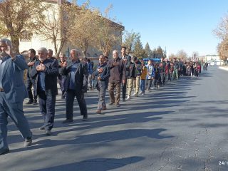 عزاداری مردم شهر‌ فرمهین در سوگ حضرت فاطمه (س)